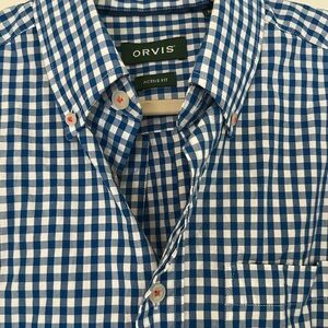 Orvis Mens Heritage Poplin long sleeve shirt
